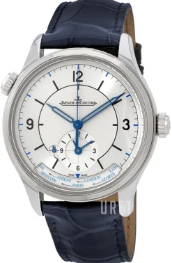 Master Geographic Silverfärgad/Läder Ø39 mm