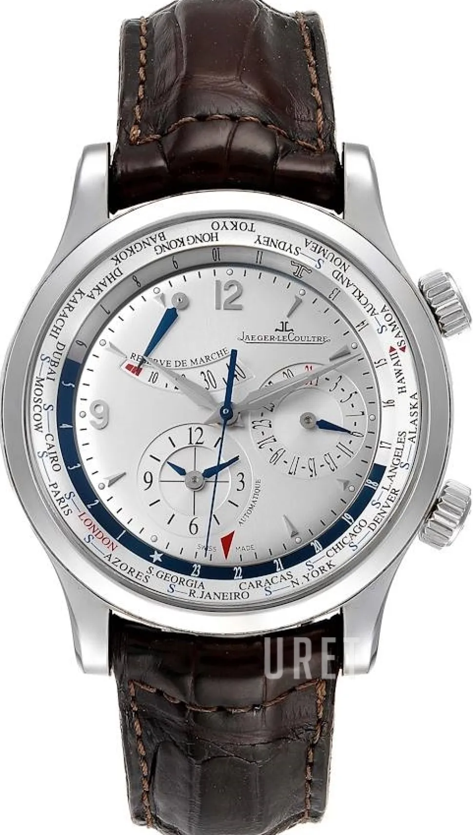 Master Geographic Silverfärgad/Läder Ø0 mm