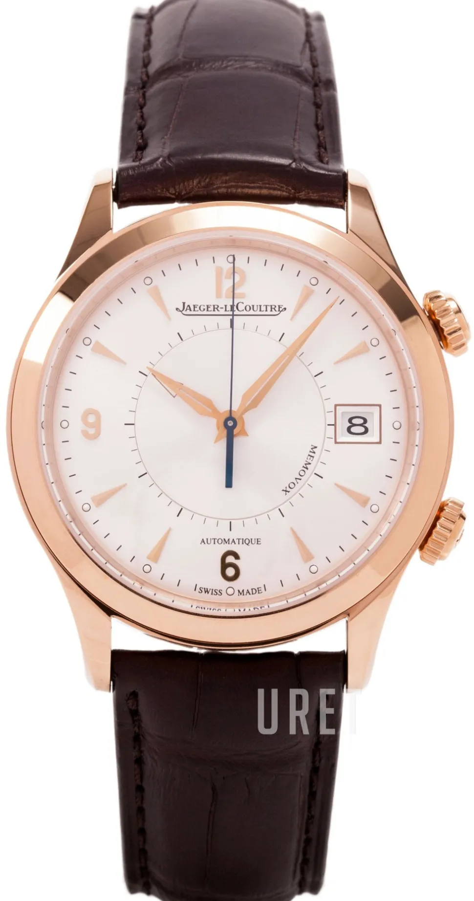 Master Memovox Pink Gold Silverfärgad/Läder Ø40 mm