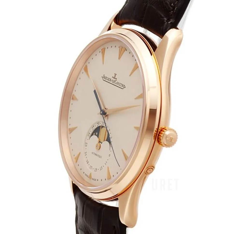 Master Ultra Thin Beige/Läder Ø39 mm