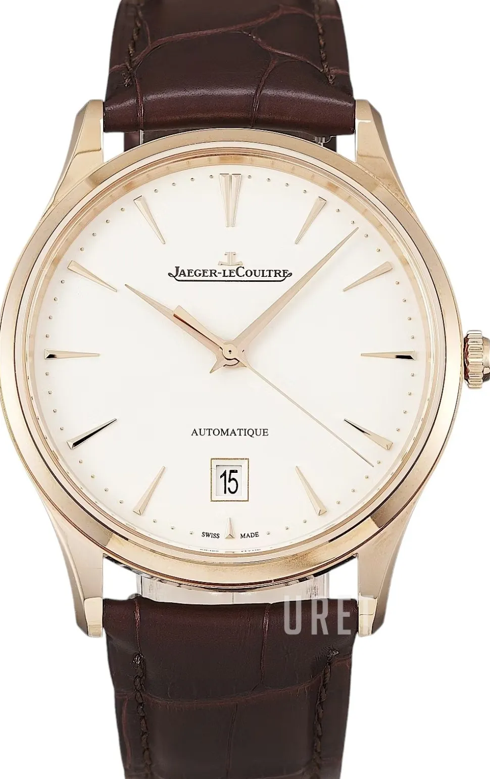 Master Ultra Thin Beige/Läder Ø39 mm