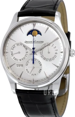 Master Ultra Thin Perpetual Stainless Steel Silverfärgad/Läder Ø39 mm