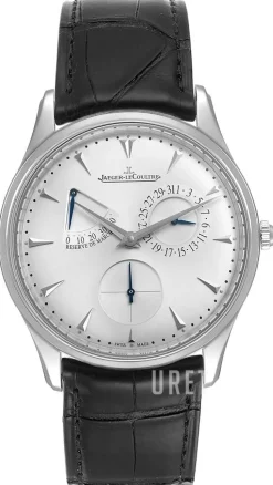 Master Ultra Thin Réserve de Marche Stainless Steel Silverfärgad/Läder Ø39 mm