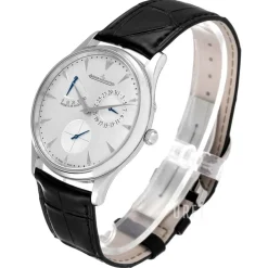 Master Ultra Thin Réserve de Marche Stainless Steel Silverfärgad/Läder Ø39 mm