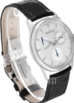Master Ultra Thin Réserve de Marche Stainless Steel Silverfärgad/Läder Ø39 mm