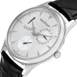 Master Ultra Thin Réserve de Marche Stainless Steel Silverfärgad/Läder Ø39 mm