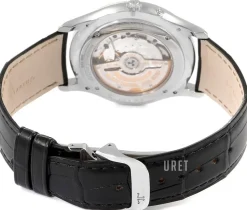 Master Ultra Thin Réserve de Marche Stainless Steel Silverfärgad/Läder Ø39 mm