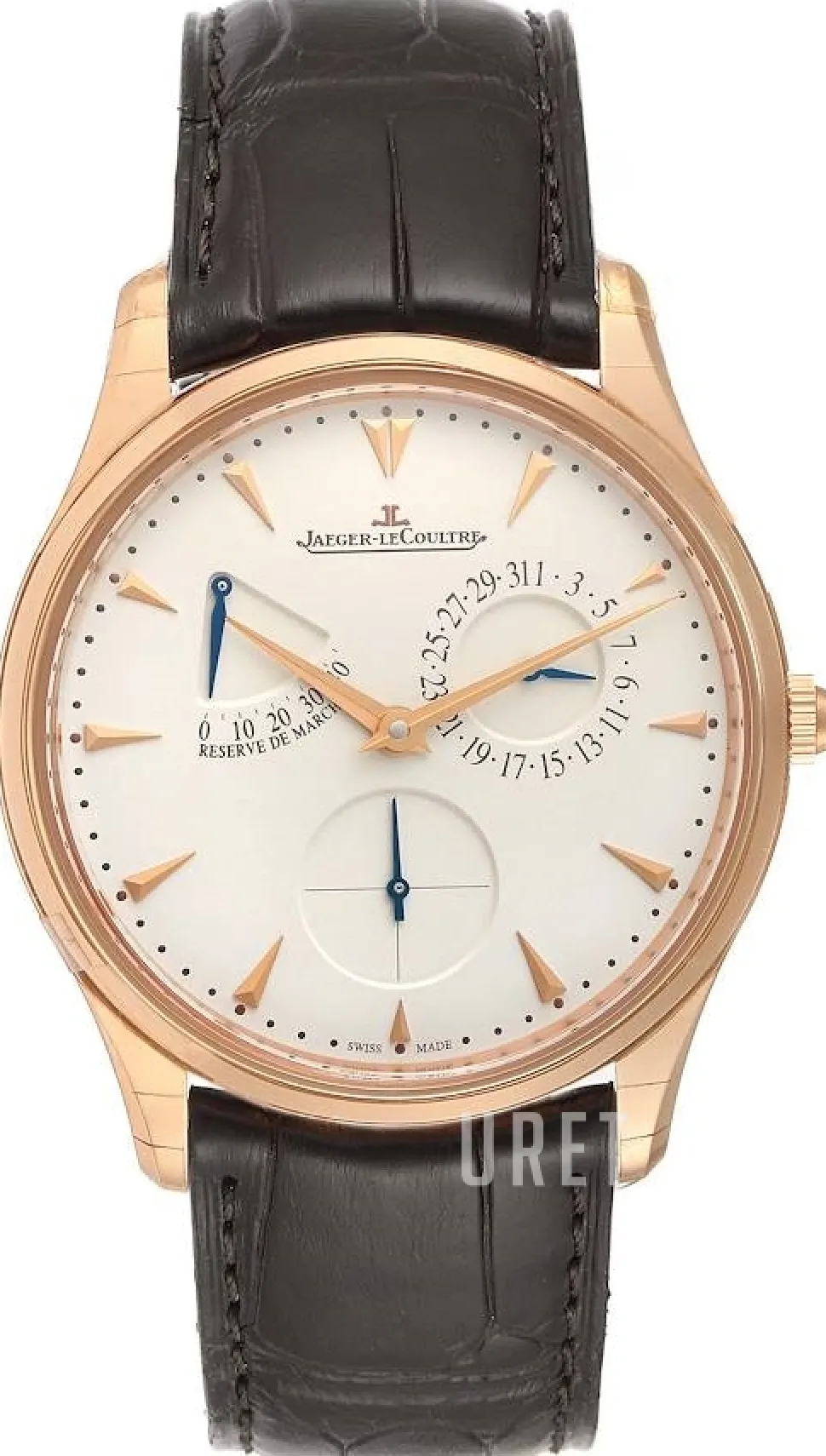 Master Ultra Thin Réserve de Marche Pink Gold Beige/Läder Ø39 mm