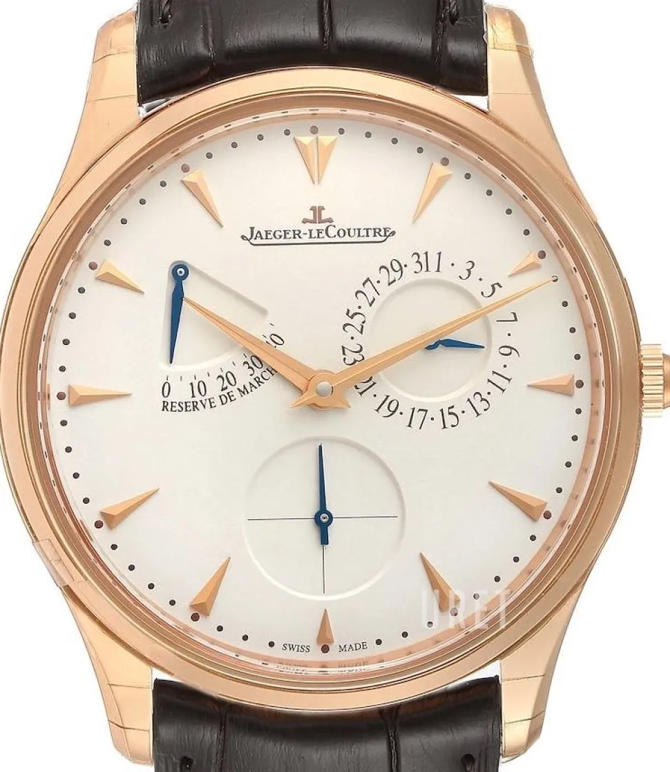 Master Ultra Thin Réserve de Marche Pink Gold Beige/Läder Ø39 mm