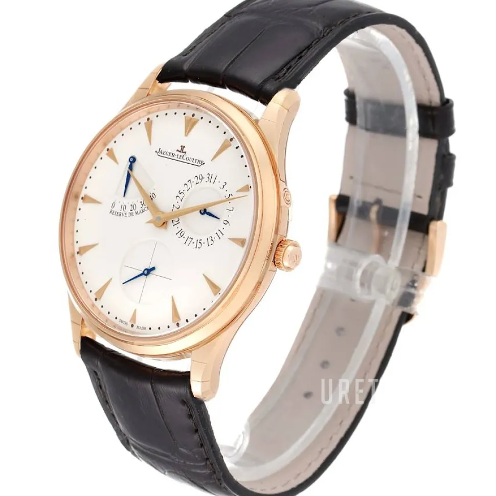 Master Ultra Thin Réserve de Marche Pink Gold Beige/Läder Ø39 mm