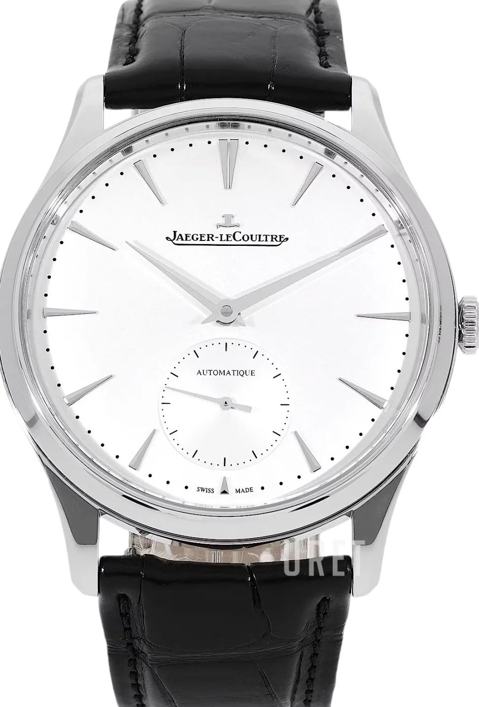 Master Ultra Thin Silverfärgad/Läder Ø39 mm