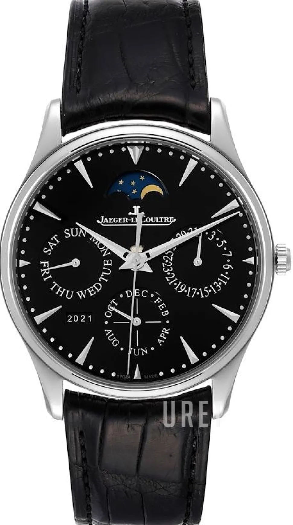 Master Ultra Thin Svart/Läder Ø39 mm