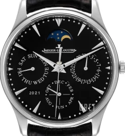 Master Ultra Thin Svart/Läder Ø39 mm