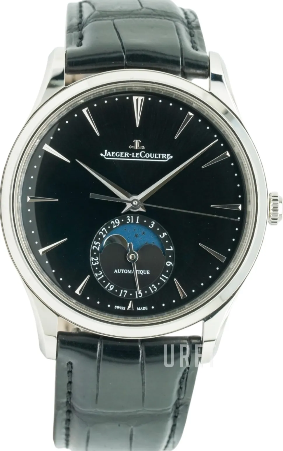 Master Ultra Thin Svart/Läder Ø39 mm