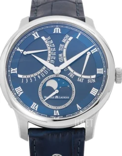 Masterpiece Blå/Läder Ø43 mm