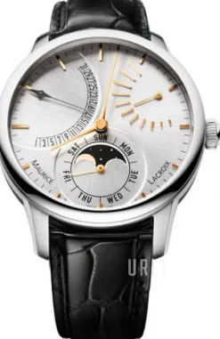 Masterpiece Silverfärgad/Läder Ø43 mm