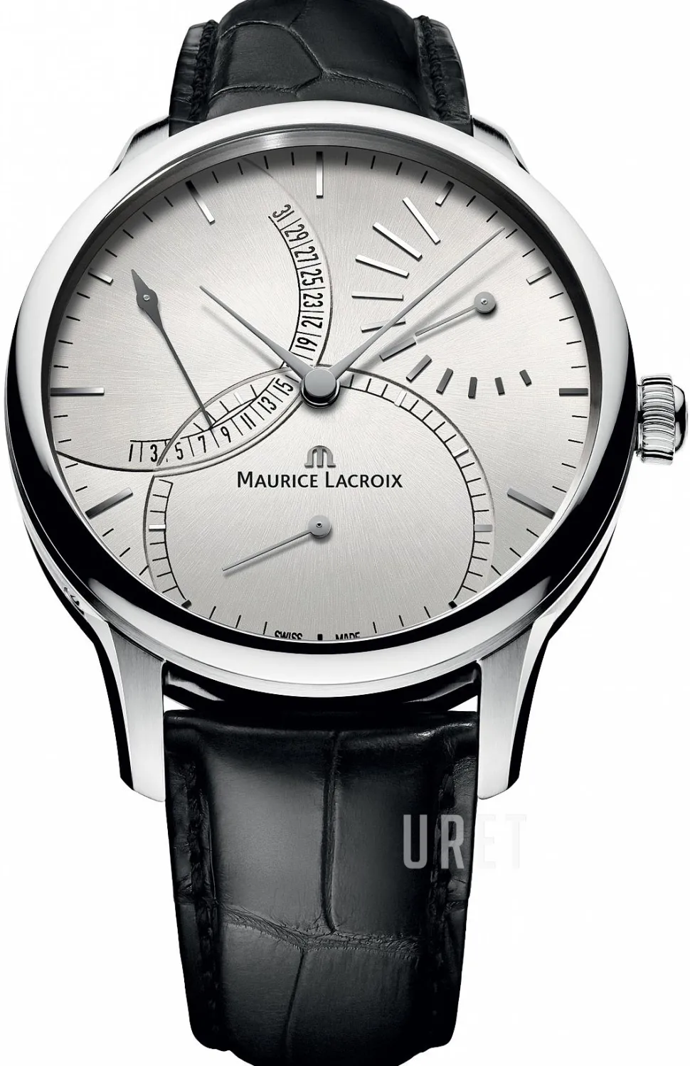 Masterpiece Silverfärgad/Läder Ø43 mm