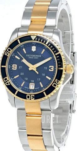 Maverick Blå/Gulguldtonat stål Ø34 mm