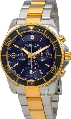 Maverick Blå/Gulguldtonat stål Ø43 mm