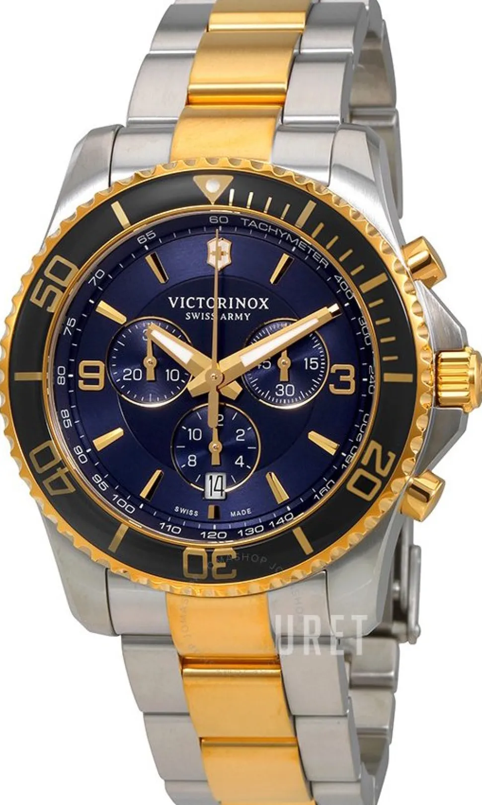 Maverick Blå/Gulguldtonat stål Ø43 mm