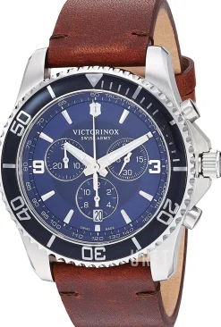 Maverick Blå/Läder Ø43 mm