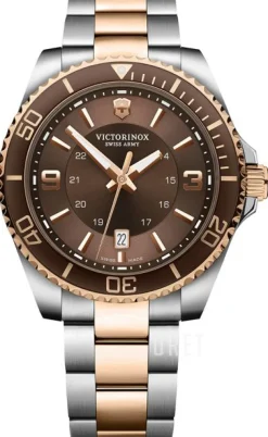 Maverick Brun/Roséguldstonat stål Ø43 mm