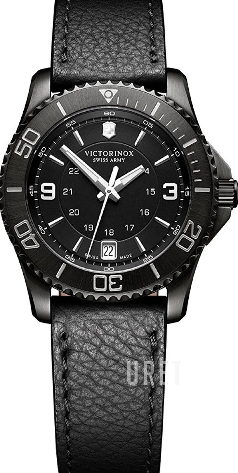 Maverick Svart/Läder Ø34 mm