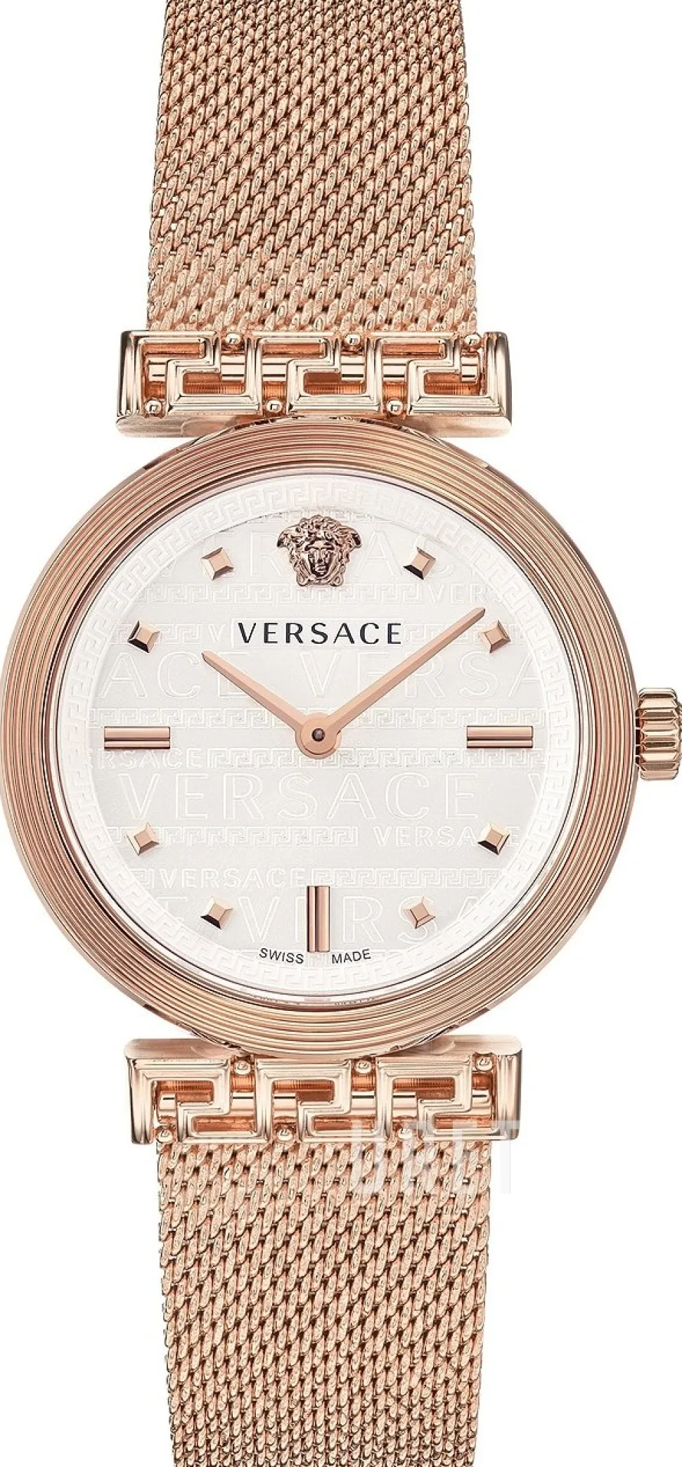 Meander Silverfärgad/Roséguldstonat stål Ø34 mm