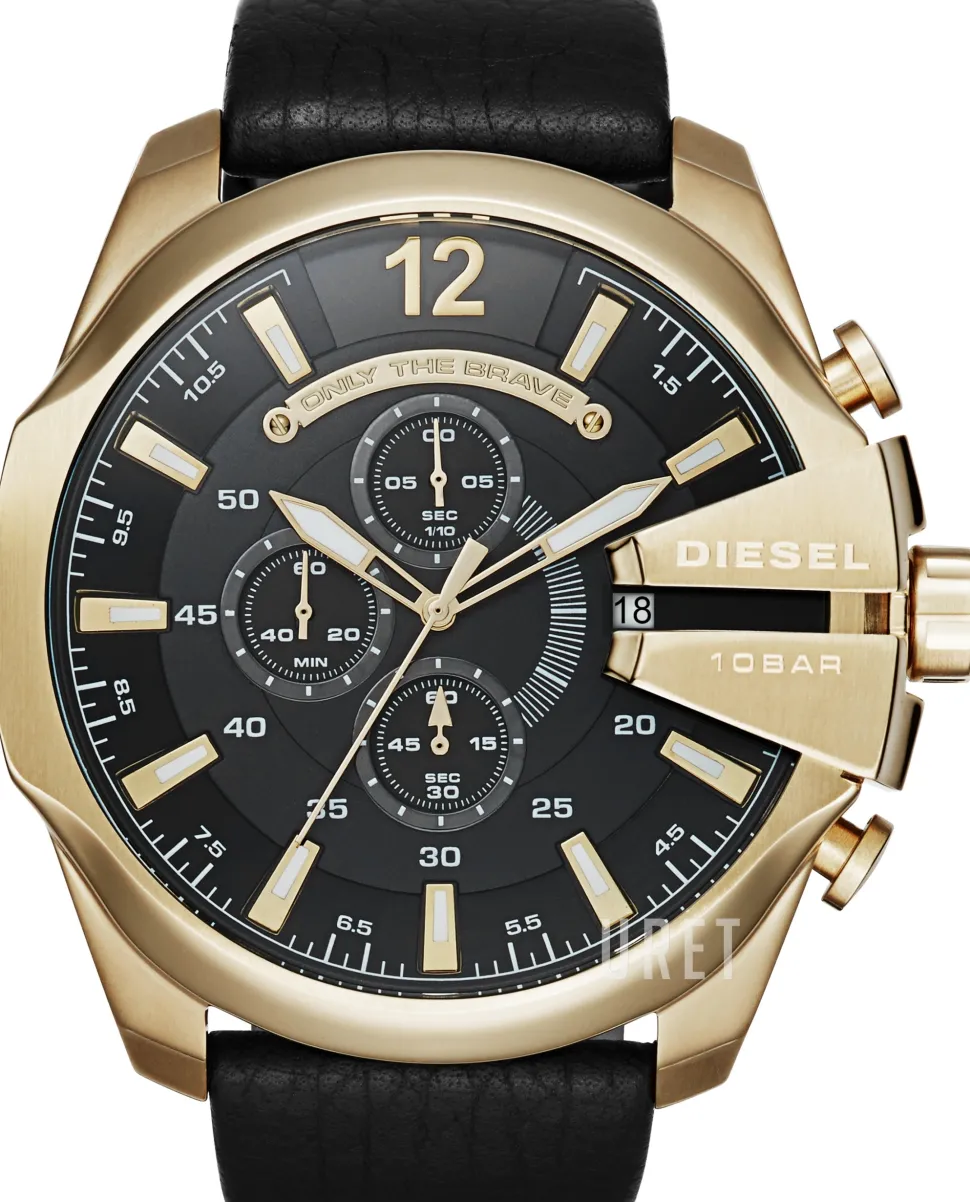 Mega Chief Svart/Läder Ø51 mm