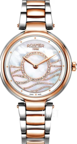 Mermaid Vit/Roséguldstonat stål Ø36 mm