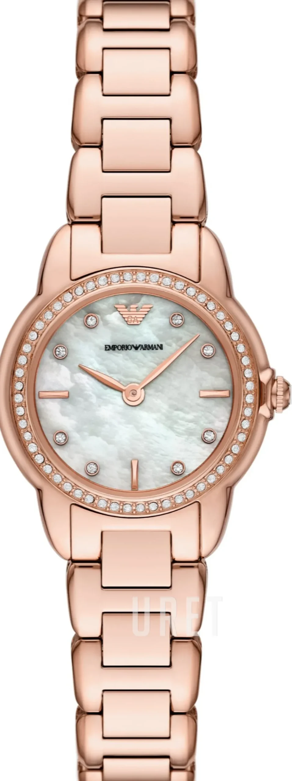 Mia Vit/Roséguldstonat stål Ø26 mm