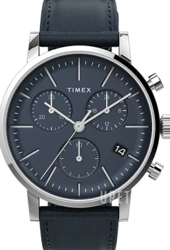 Midtown Blå/Läder Ø40 mm