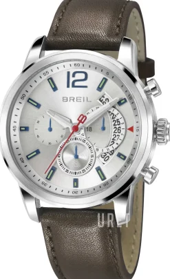 Miglia Silverfärgad/Läder Ø44 mm