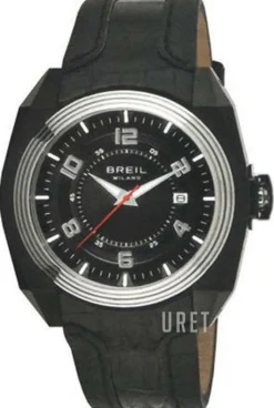 Milano Svart/Läder Ø43 mm