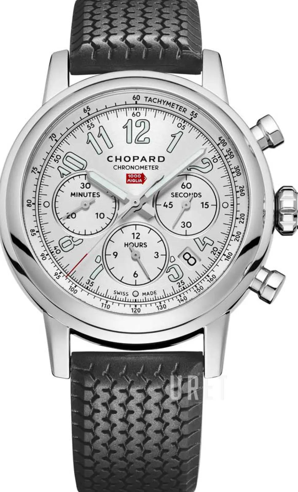 Mille Miglia Silverfärgad/Gummi Ø42 mm