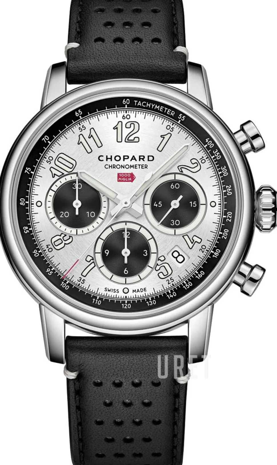 Mille Miglia Silverfärgad/Läder Ø40.5 mm