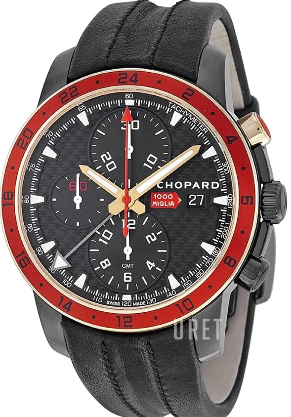 Mille Miglia Zagato Svart/Läder Ø42.5 mm