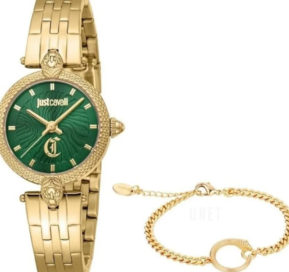 Mini Attraente Grön/Gulguldtonat stål Ø28 mm