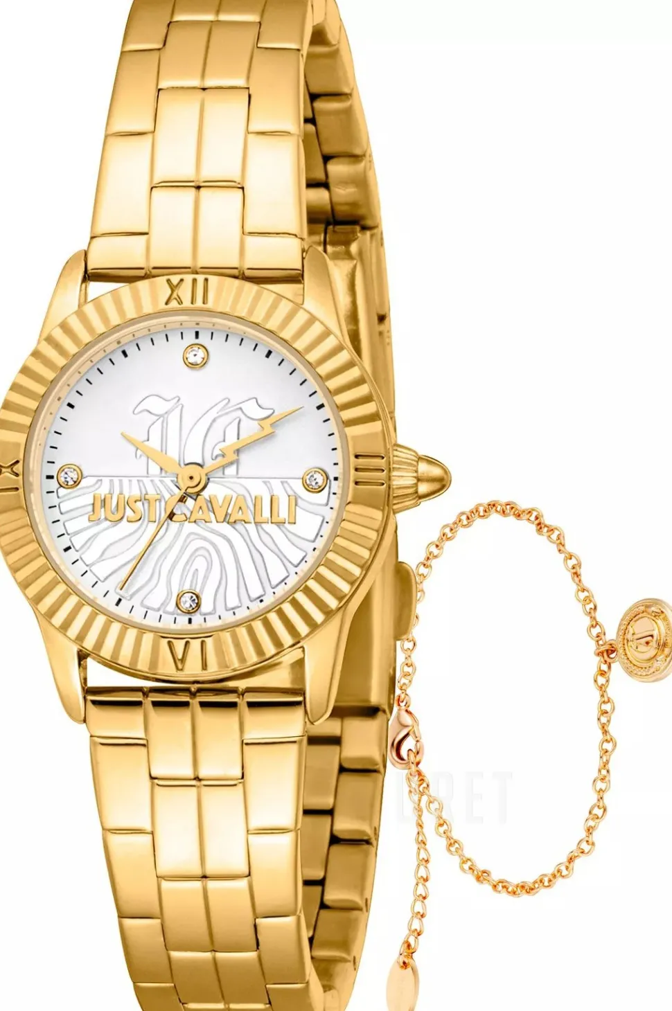 Mini Raffinata Vit/Gulguldtonat stål Ø26 mm