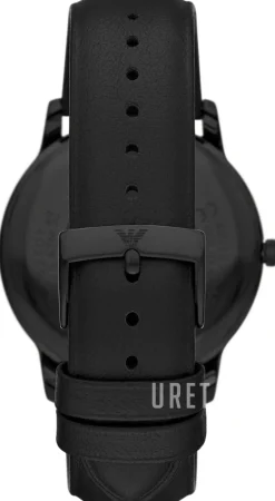 Minimalist Svart/Läder Ø42 mm