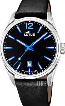 Minimalist Svart/Läder Ø42 mm