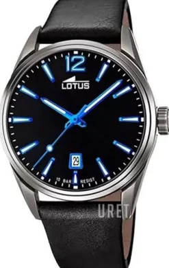 Minimalist Svart/Läder Ø42 mm