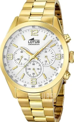 Minimalist Vit/Gulguldtonat stål Ø43 mm