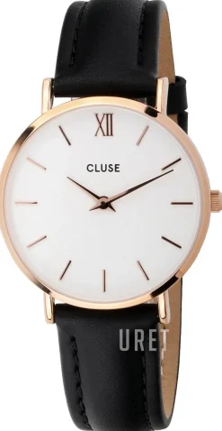 Minuit Vit/Läder Ø33 mm