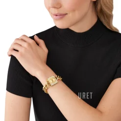 MK Chain Lock Guldtonad/Guldtonat stål Ø25 mm