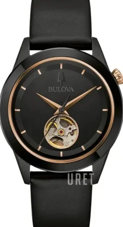 Modern Svart/Läder Ø40 mm