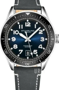 Monaco Blå/Läder Ø42 mm