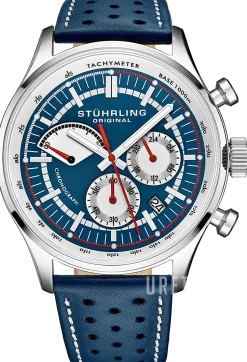 Monaco Blå/Läder Ø42 mm