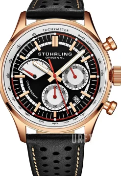 Monaco Svart/Läder Ø42 mm