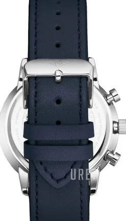 Monaco Svart/Läder Ø44 mm